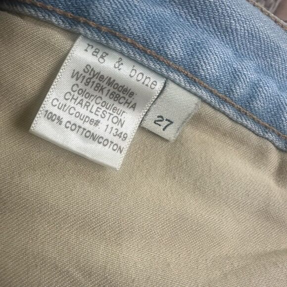 Rag & Bone Light Blue Wash Shorty Denim Shorts 27 - Picture 9 of 9